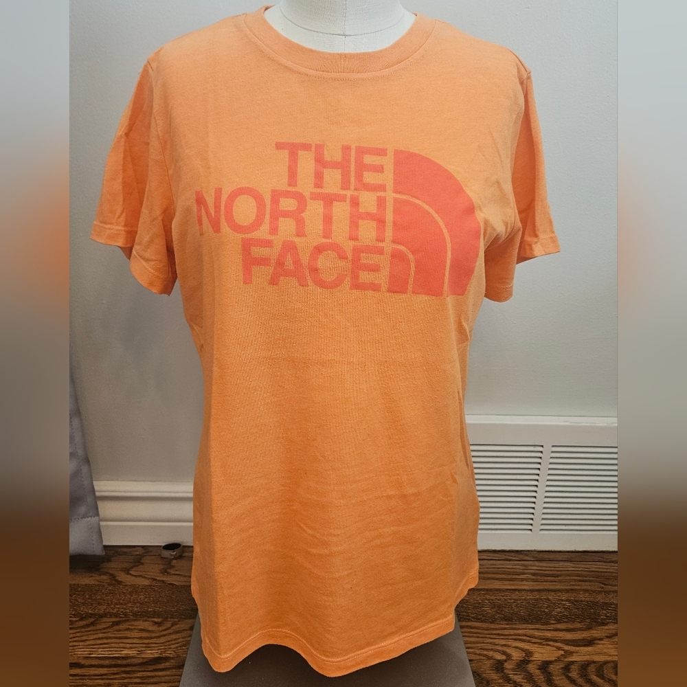 The North Face Women's Orange Logo Tee Size Medium